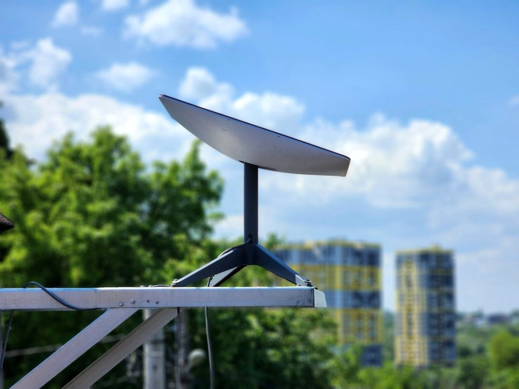 Professional Starlink installation in Kigali: dish mounted with a clear view of the sky